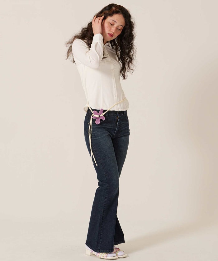 フラワー/紐/ベルト/フラワー ストリング ベルト TINA：JOJUN