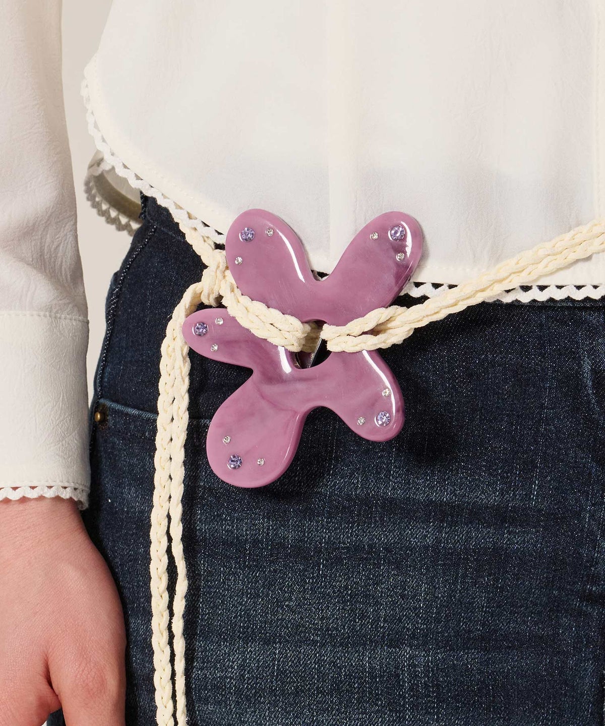 フラワー/紐/ベルト/フラワー ストリング ベルト TINA：JOJUN