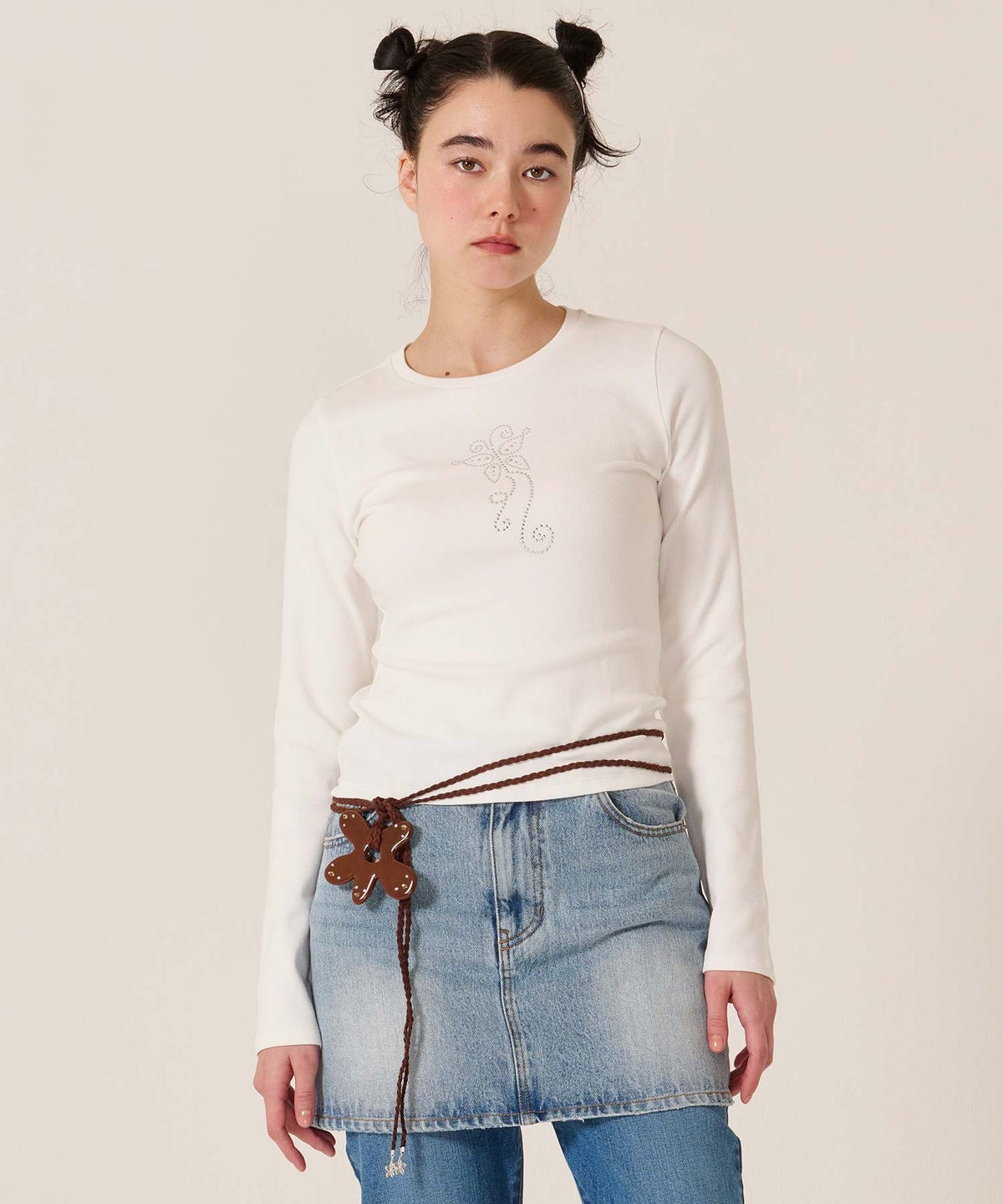 フラワー/紐/ベルト/フラワー ストリング ベルト TINA：JOJUN