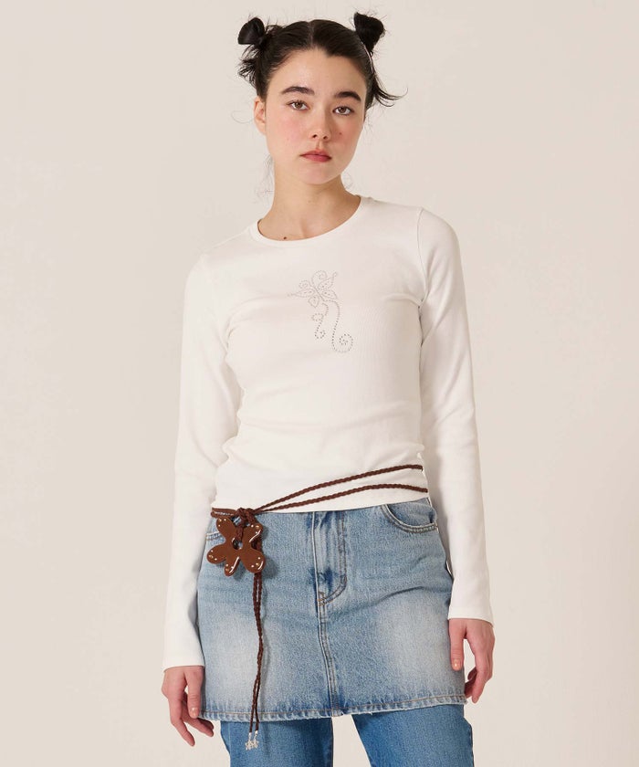 フラワー/紐/ベルト/フラワー ストリング ベルト TINA：JOJUN