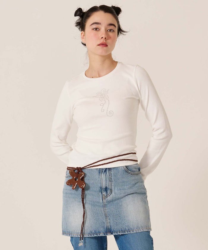 フラワー/紐/ベルト/フラワー ストリング ベルト TINA：JOJUN