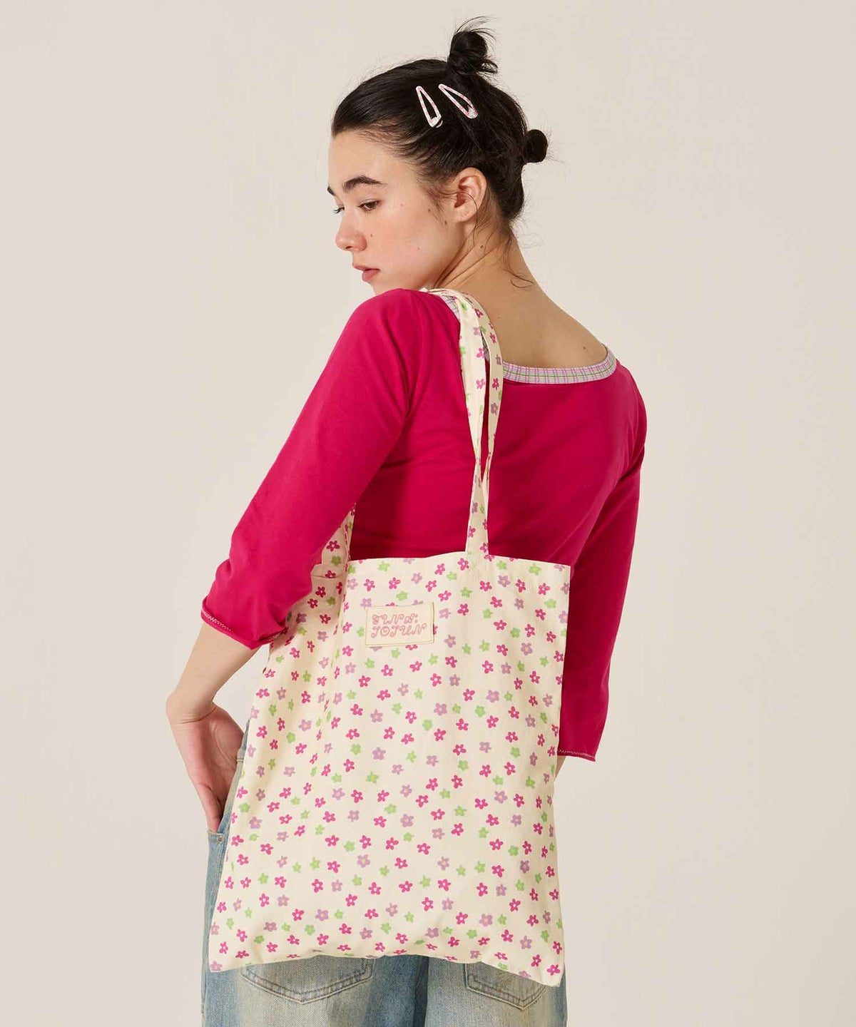 トート/バッグ/花柄