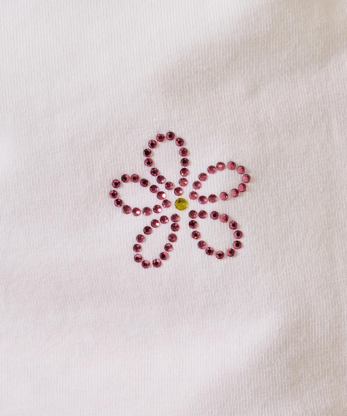 ラインストーン/トップス/前後2WAY コンパクト Tシャツ TINA：JOJUN 