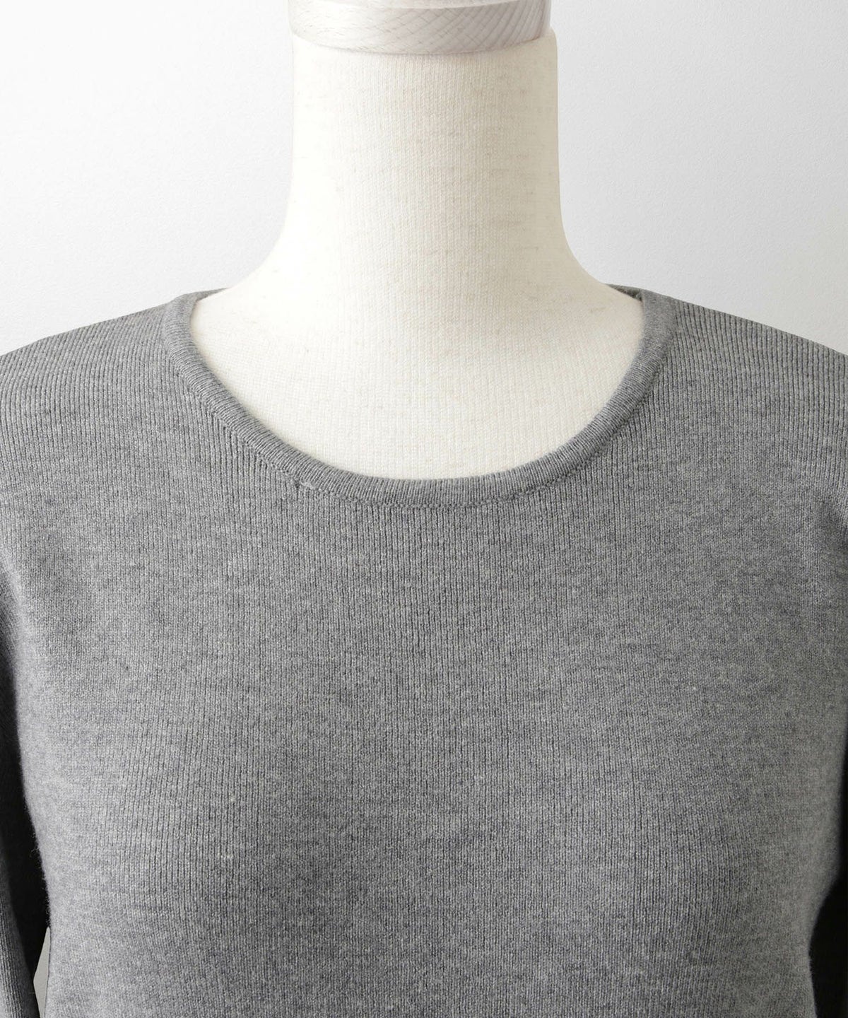 パールトリム Aライン ニット ワンピース レディース 秋 冬 春 ウェーブ オフィス 大人 アイボリー グレー ブラック M