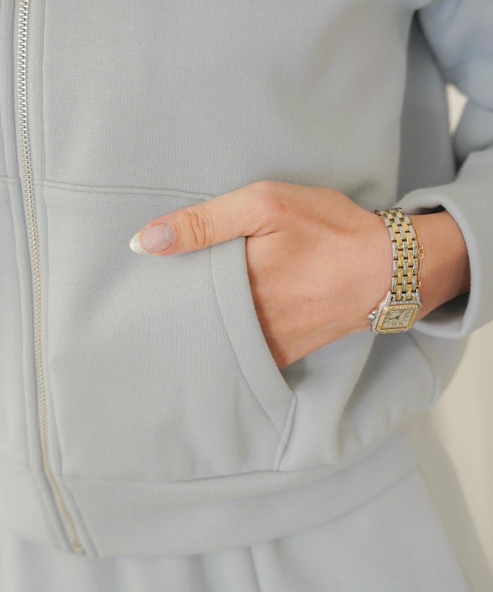 トップス カットソー 裏起毛 スウェット ワンマイル カワイイ ロゴ 上品 エレガント 刺繍 イニシャル ブランドロゴ カジュアル 羽織 襟 リブ 長袖 ピンク サックス ネイビー 秋 冬