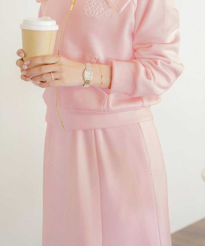 ボトムス セミフレア マーメイドスカート カットソー 裏起毛 スカート ワンマイル カワイイ 上品 エレガント カジュアル リブ ピンク サックス ネイビー 秋 冬