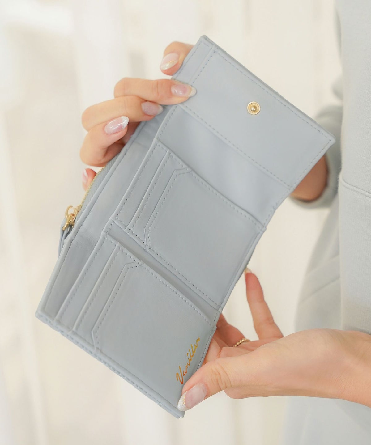 小物 グッズ 財布 ウォレット ピンク グレージュ サックス ブルーグレー ハート キルティング 可愛い 上品 フェミニン プレゼント お札入れ 小銭入れ カードポケット