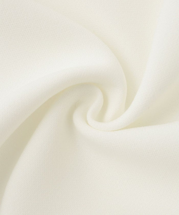 オケージョン対応 キーネックデザイン オールインワン 服 レディース おすすめ きれいめ おしゃれ ノースリーブ 手洗い ホワイト ブラック S M