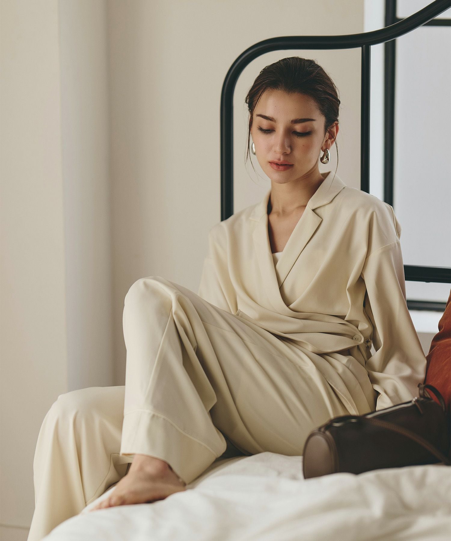 DAILY＆LOUNGEWEAR] パイピング シャツ ジャケット KINO THE KEI 全3色