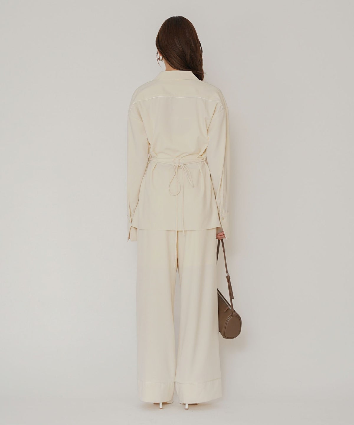 ルームウェア セットアップ パジャマ パンツスタイル ラウンジウェア バックオープンモテワンピ お家デート デートコーデ ディナー クリスマス ネグリジェ あざと可愛い 羽織 韓国風 綺麗め 細見え カジュアル KINO THE KEI