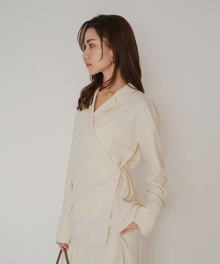 ルームウェア セットアップ パジャマ パンツスタイル ラウンジウェア バックオープンモテワンピ お家デート デートコーデ ディナー クリスマス ネグリジェ あざと可愛い 羽織 韓国風 綺麗め 細見え カジュアル KINO THE KEI