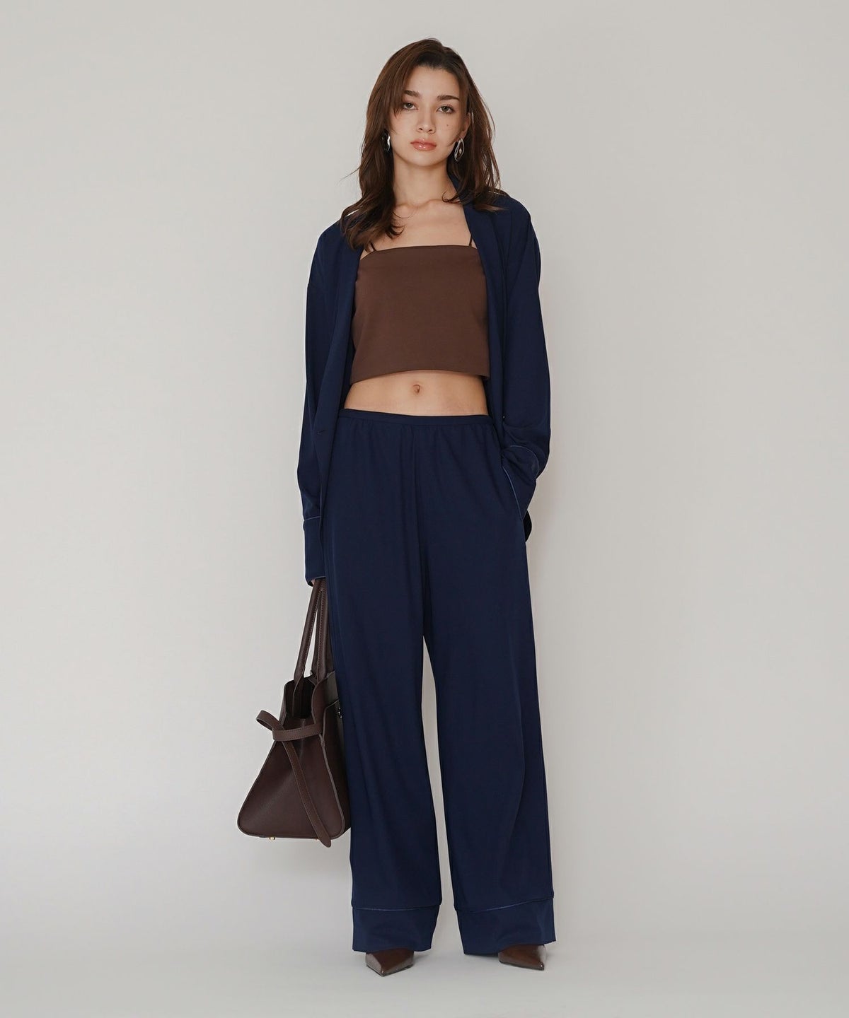 ルームウェア セットアップ パジャマ パンツスタイル ラウンジウェア バックオープンモテワンピ お家デート デートコーデ ディナー クリスマス ネグリジェ あざと可愛い 羽織 韓国風 綺麗め 細見え カジュアル KINO THE KEI