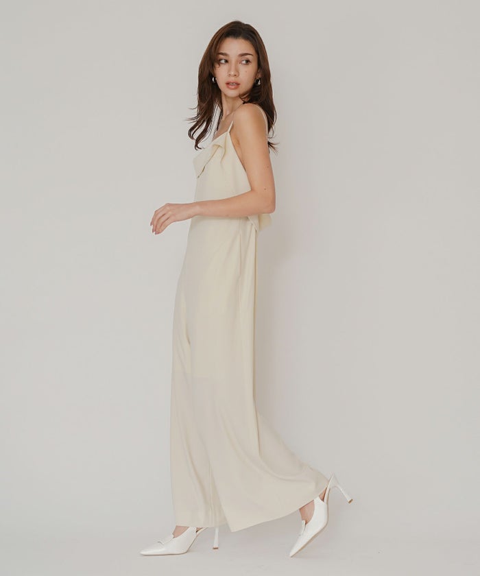 ルームウェア セットアップ キャミソール ワンピース パンツスタイル ラウンジウェア バックオープンモテワンピ お家デート デートコーデ ディナー クリスマス あざと可愛い 羽織 韓国風 綺麗め 細見え カジュアル KINO THE KEI