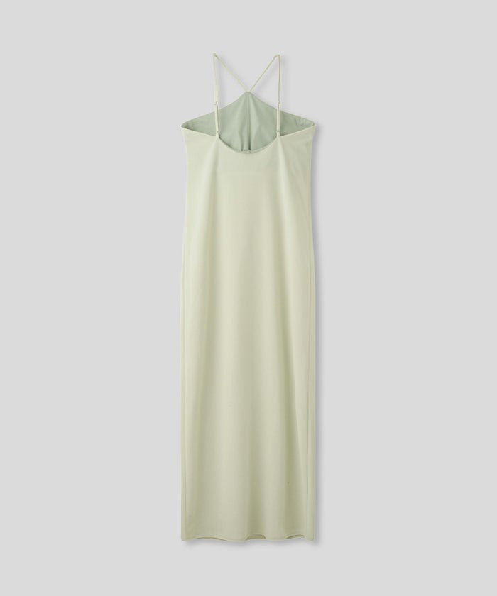 タイトワンピ アメスリ ホルターネック ルームウェア ラウンジウェア バックオープンモテワンピ お家デート デートコーデ ディナー クリスマス 美シルエット ドレス カットソー あざと可愛い 羽織 韓国風 綺麗め 細見え カジュアル KINO THE KEI