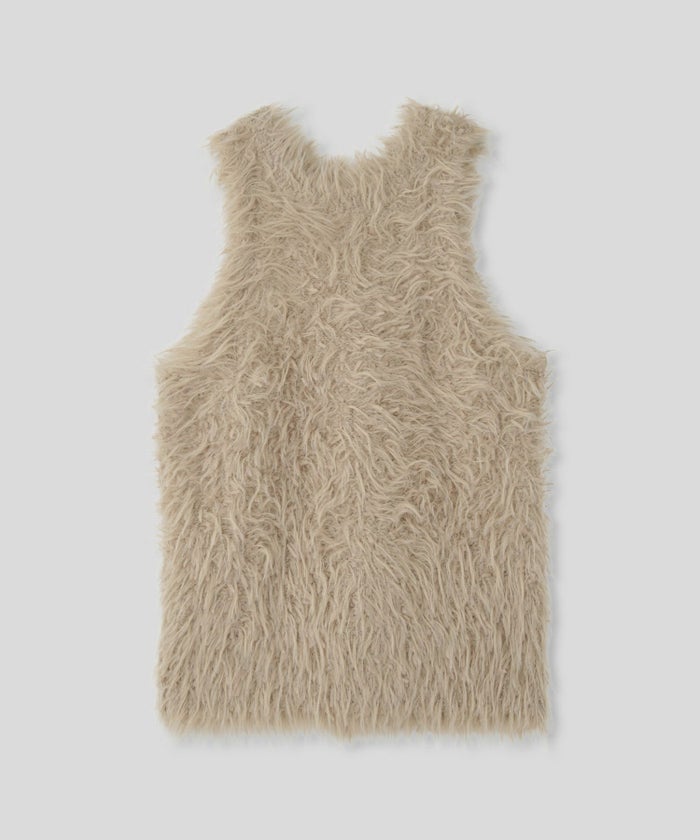 ファー 短丈ニット パーティ アメスリ モテニット デートコーデ ディナー クリスマス あざと可愛い タイトトップス 肌見せ 韓国風 綺麗め 細見え カジュアル KINO THE KEI