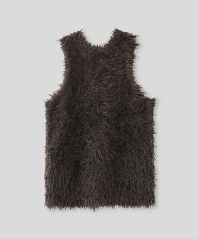 ファー 短丈ニット パーティ アメスリ モテニット デートコーデ ディナー クリスマス あざと可愛い タイトトップス 肌見せ 韓国風 綺麗め 細見え カジュアル KINO THE KEI