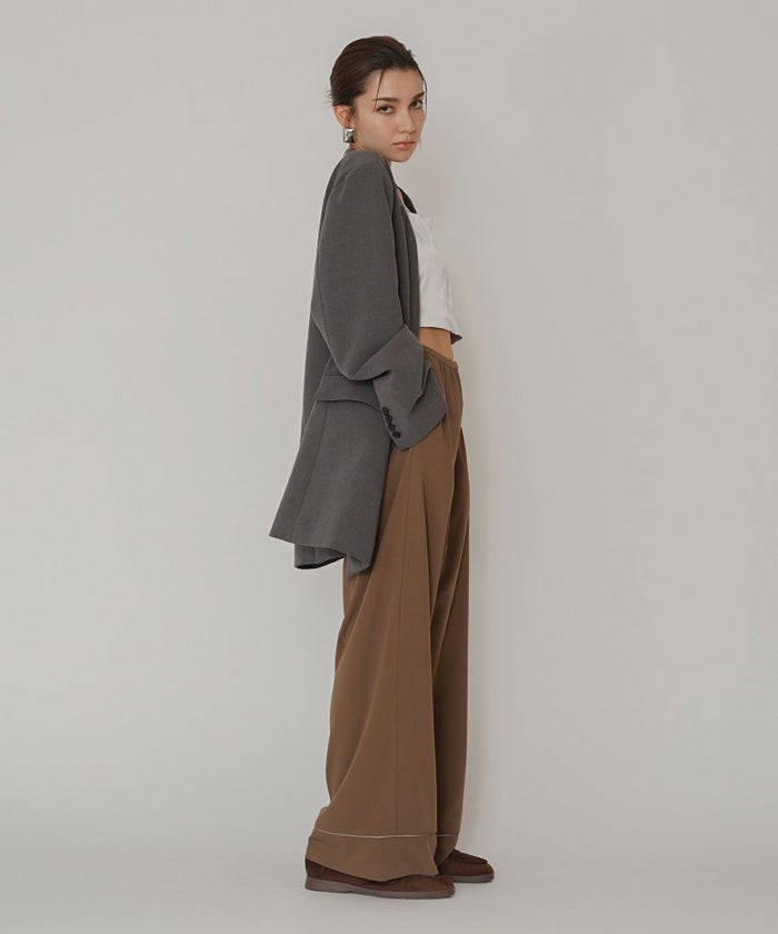 ルームウェア セットアップ パジャマ パンツスタイル ラウンジウェア バックオープンモテワンピ お家デート デートコーデ ディナー クリスマス あざと可愛い 大人パジャマ 楽 ワイドパンツ 韓国風 綺麗め 細見え カジュアル KINO THE KEI