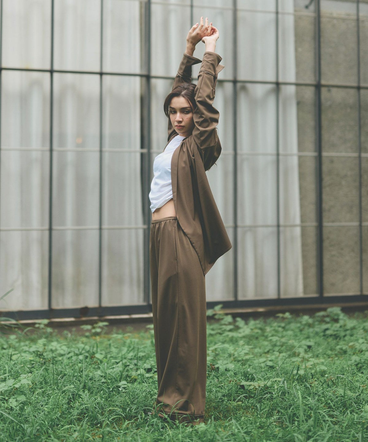 ルームウェア セットアップ パジャマ パンツスタイル ラウンジウェア バックオープンモテワンピ お家デート デートコーデ ディナー クリスマス あざと可愛い 大人パジャマ 楽 ワイドパンツ 韓国風 綺麗め 細見え カジュアル KINO THE KEI