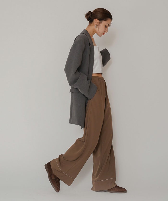 ルームウェア セットアップ パジャマ パンツスタイル ラウンジウェア バックオープンモテワンピ お家デート デートコーデ ディナー クリスマス あざと可愛い 大人パジャマ 楽 ワイドパンツ 韓国風 綺麗め 細見え カジュアル KINO THE KEI