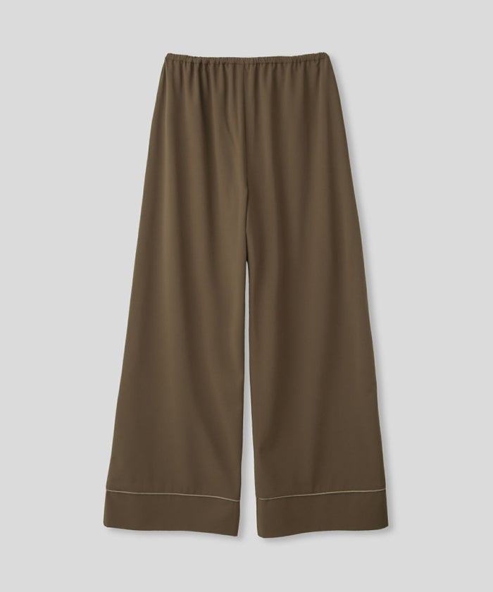 ルームウェア セットアップ パジャマ パンツスタイル ラウンジウェア バックオープンモテワンピ お家デート デートコーデ ディナー クリスマス あざと可愛い 大人パジャマ 楽 ワイドパンツ 韓国風 綺麗め 細見え カジュアル KINO THE KEI