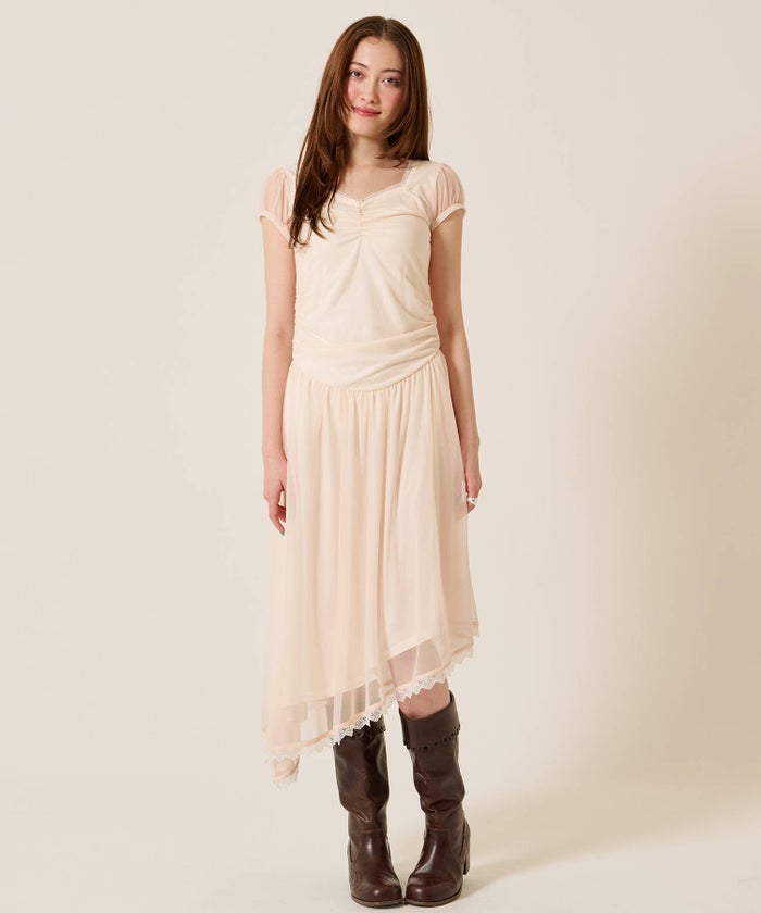 ワンピース/ドレス/アシンメトリー ワンピース TINA：JOJUN