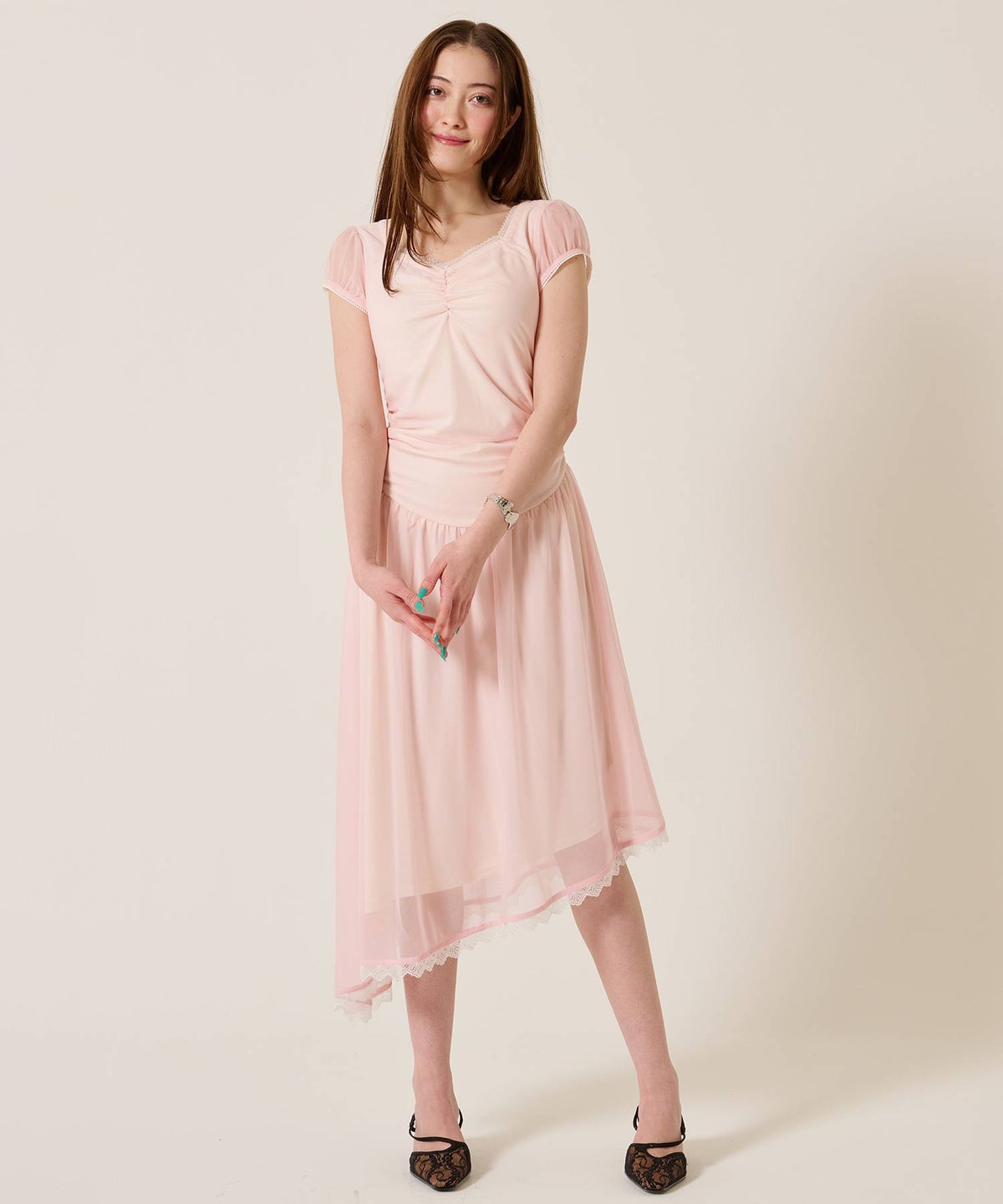 ワンピース/ドレス/アシンメトリー ワンピース TINA：JOJUN