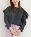 新色追加 洗濯可 マシンウォッシャブル 上品 きれいめ 体型カバー 大人カジュアル ジョイントスペース パワーショルダーカットソー Liala×PG