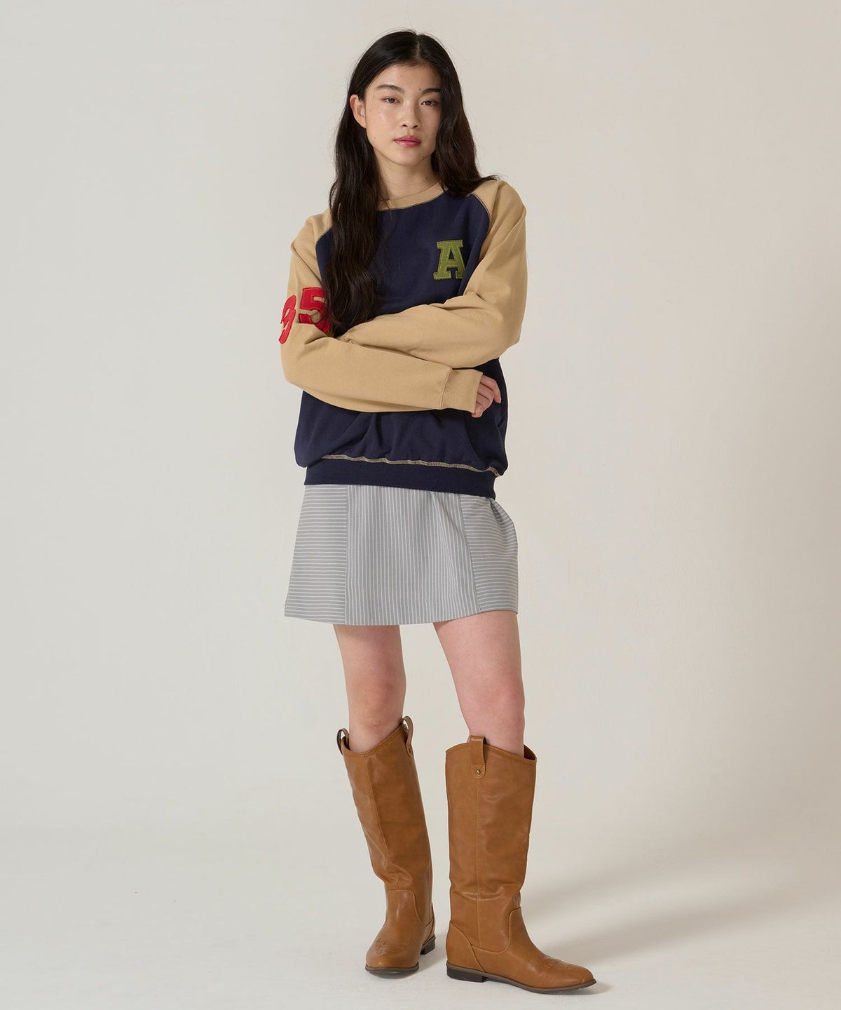 リボン/キャミソール/ワンピース/ストライプ