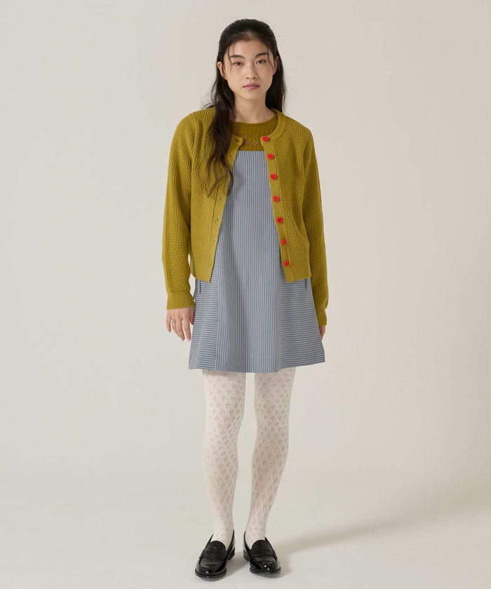 リボン/キャミソール/ワンピース/ストライプ