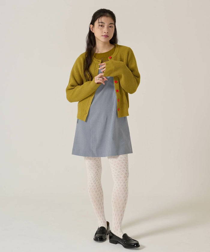 リボン/キャミソール/ワンピース/ストライプ