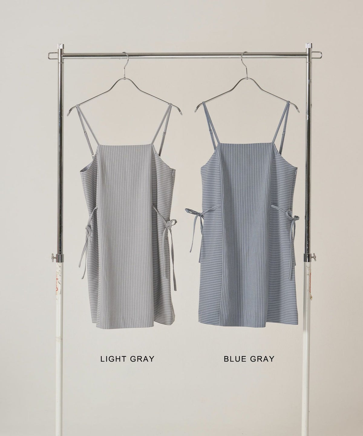 リボン/キャミソール/ワンピース/ストライプ