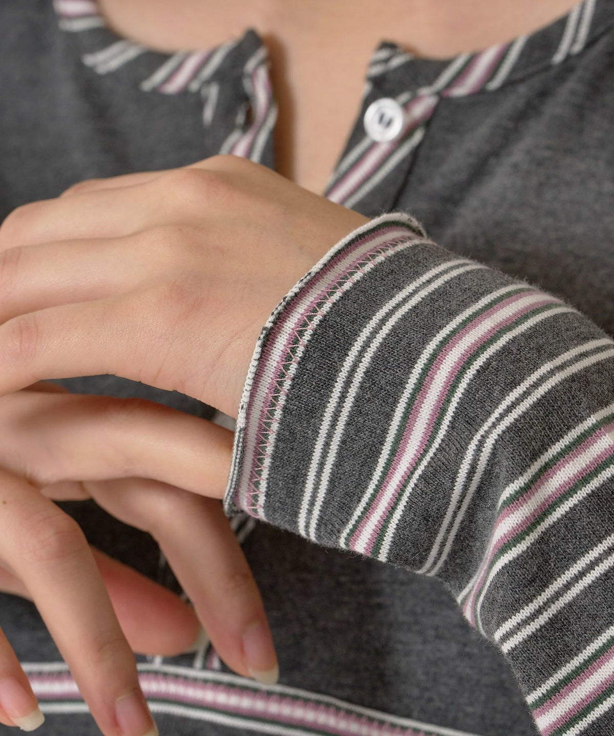 ボーダー/カットソー/ロンT/ヘンリー