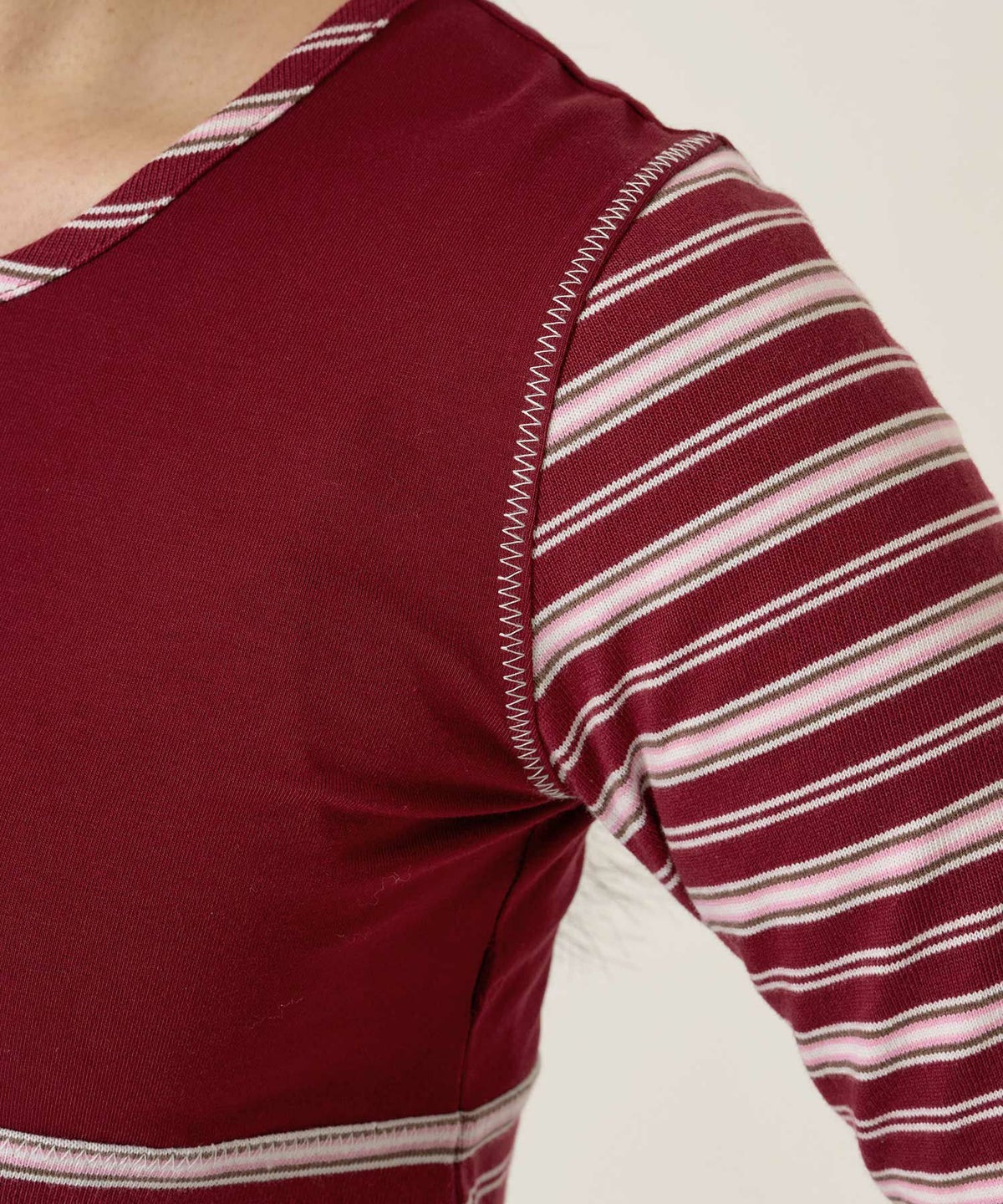 ボーダー/カットソー/ロンT/ヘンリー