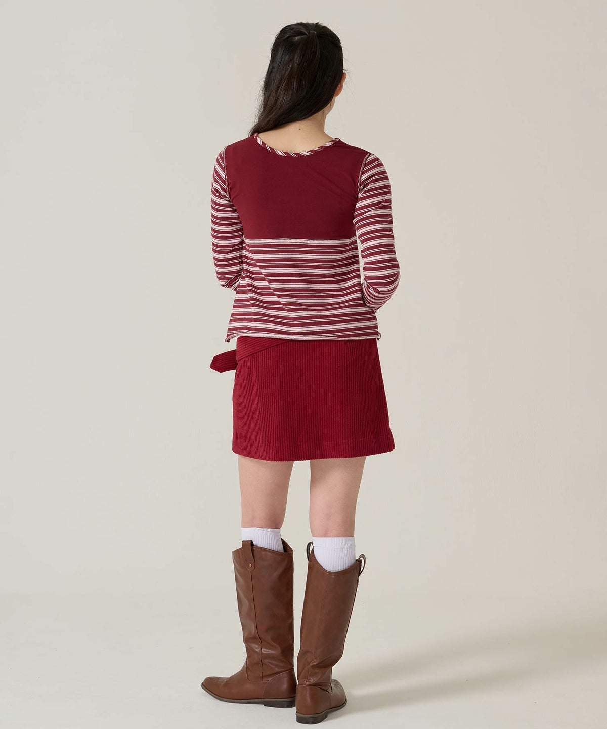 ボーダー/カットソー/ロンT/ヘンリー