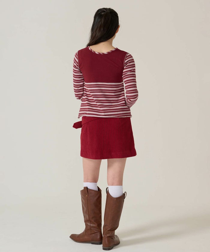 ボーダー/カットソー/ロンT/ヘンリー