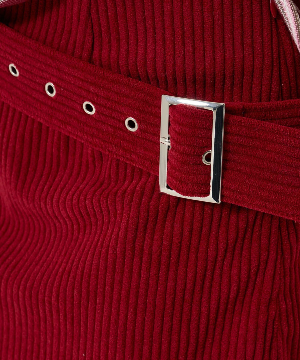 ベルト/コーデュロイ/ミニスカート