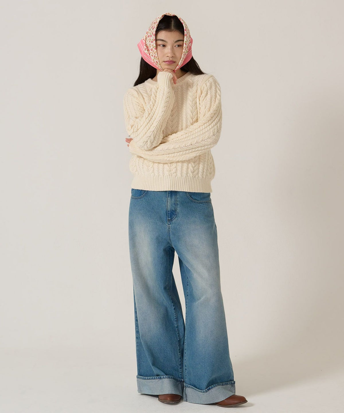 スカーフ/花柄/オリジナル