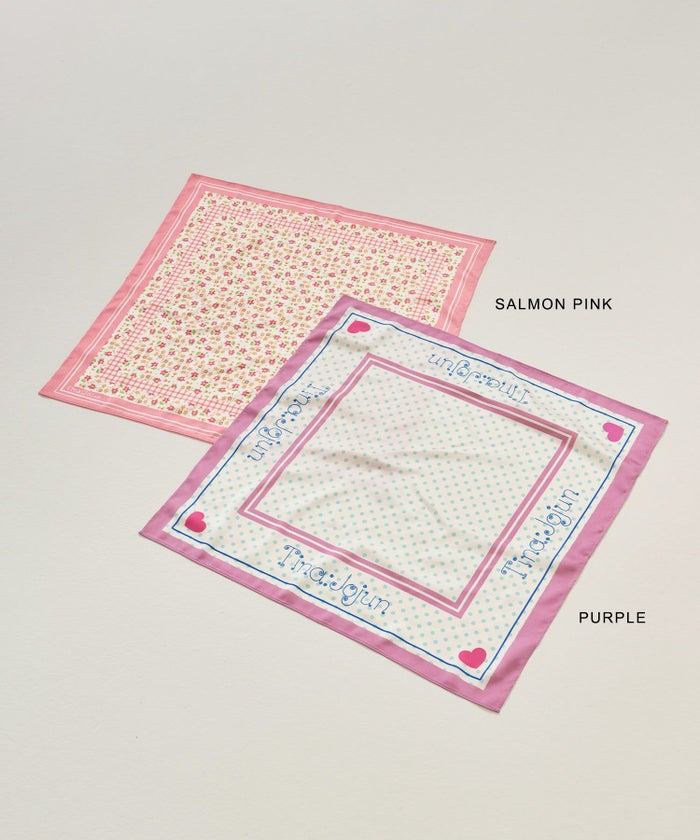 スカーフ/花柄/オリジナル/ドット