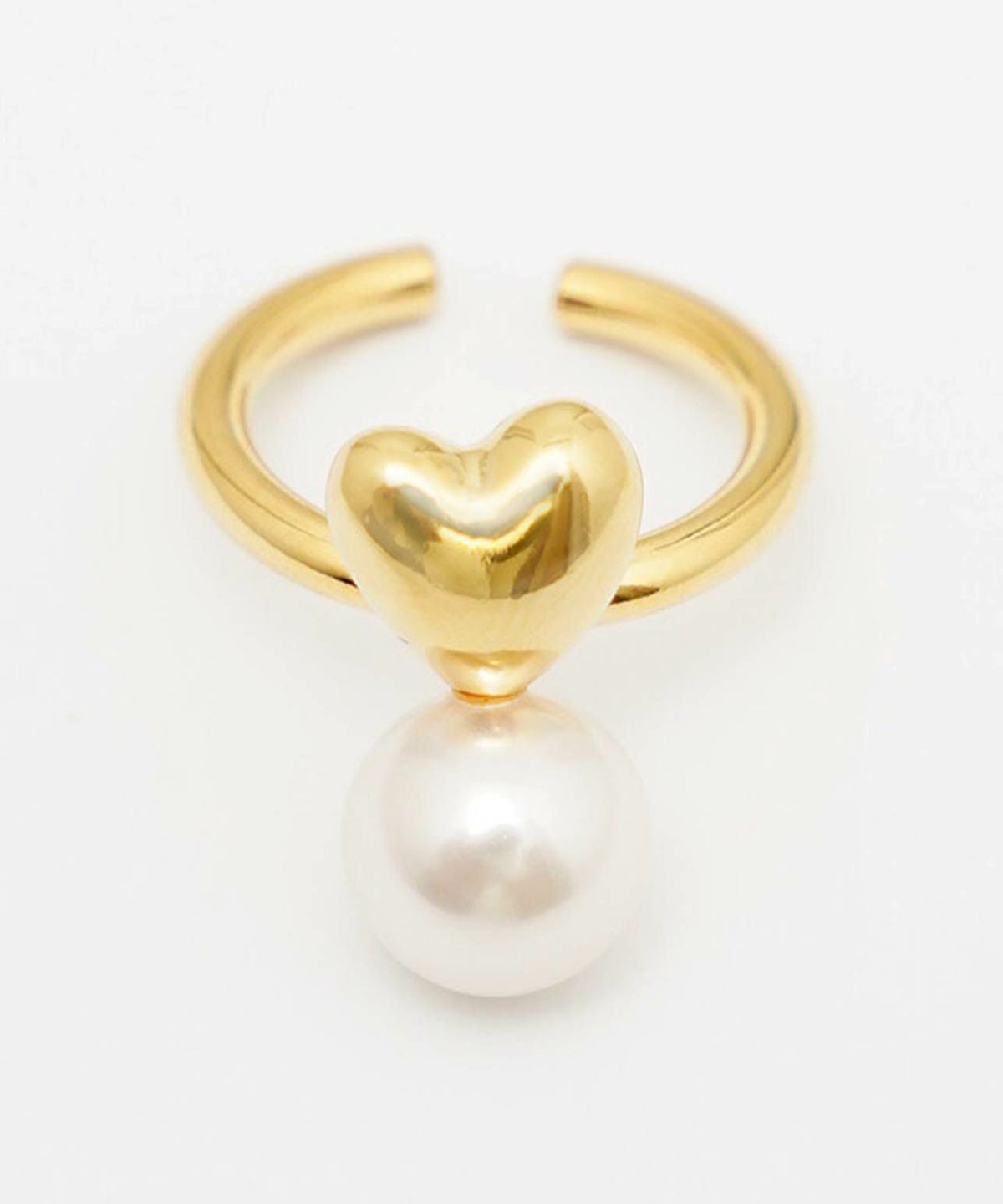 メルティー ハート リング Melty Heart Ring 真鍮 プラパール  メルティー ハート ピアス シリーズ使い メルティー ハート リング Melty Heart Ring （Liala）