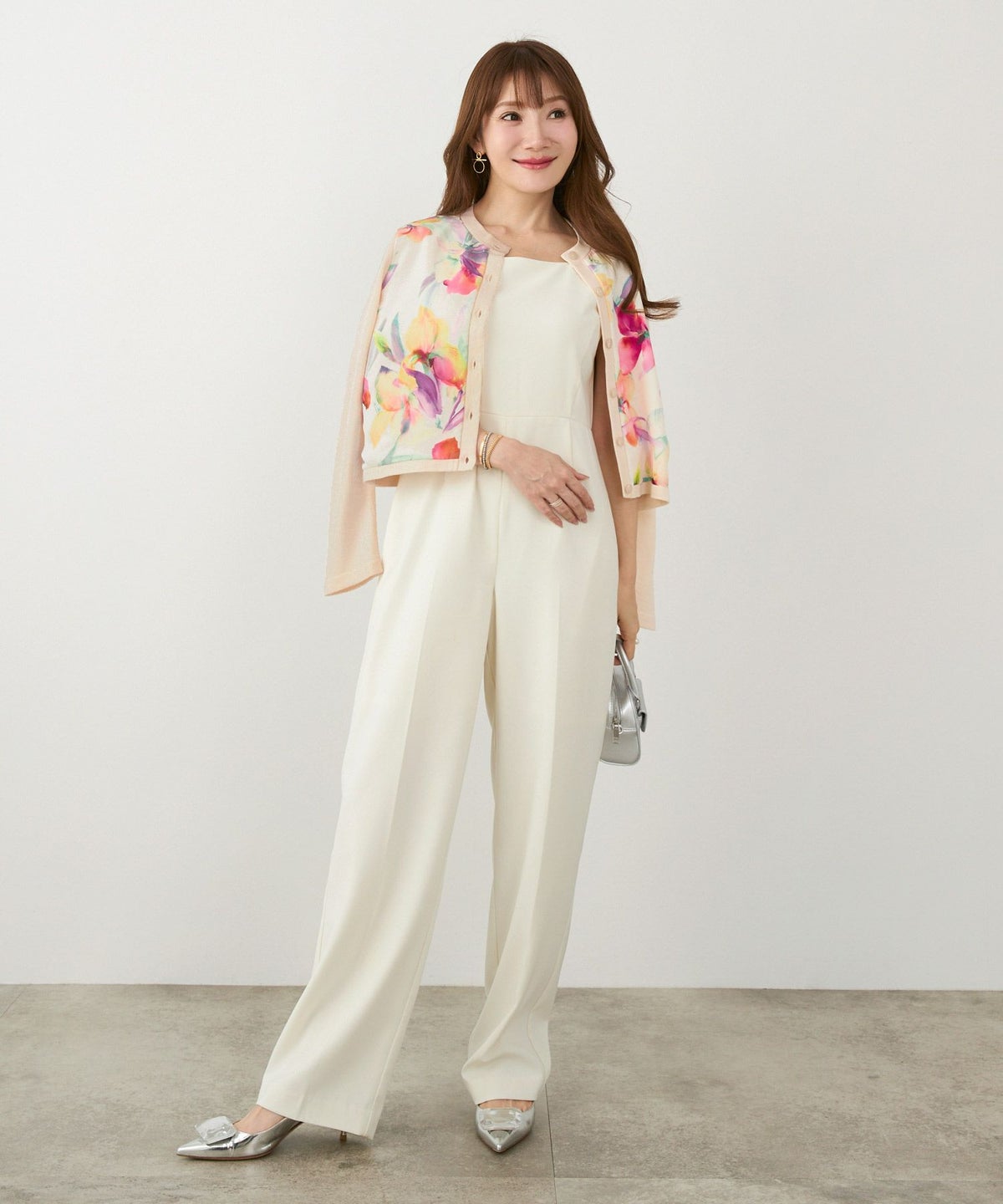 手洗い可 日本製 大人可愛い 上品 きれいめ ドッキング 大人カジュアル オフィス フェミニン 柄 ジョイントスペース