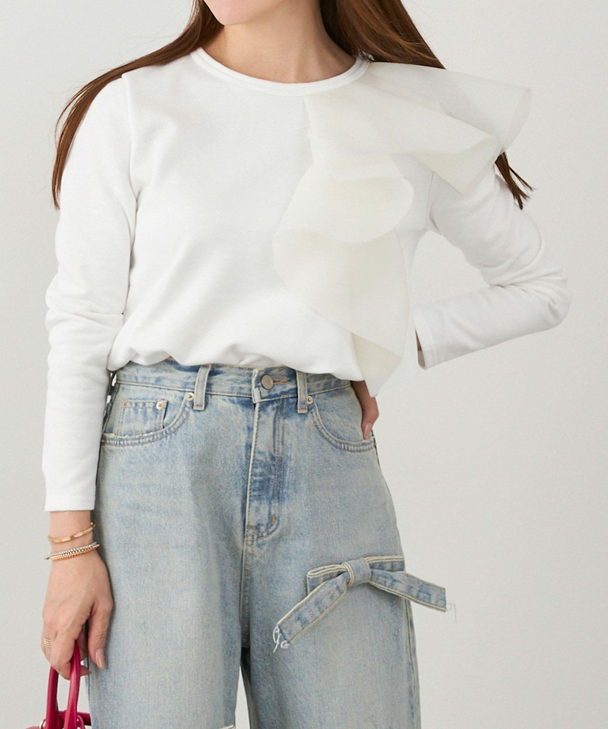 手洗い可 日本製 大人可愛い 上品 きれいめ オフィス 大人カジュアル フェミニン ジョイントスペース