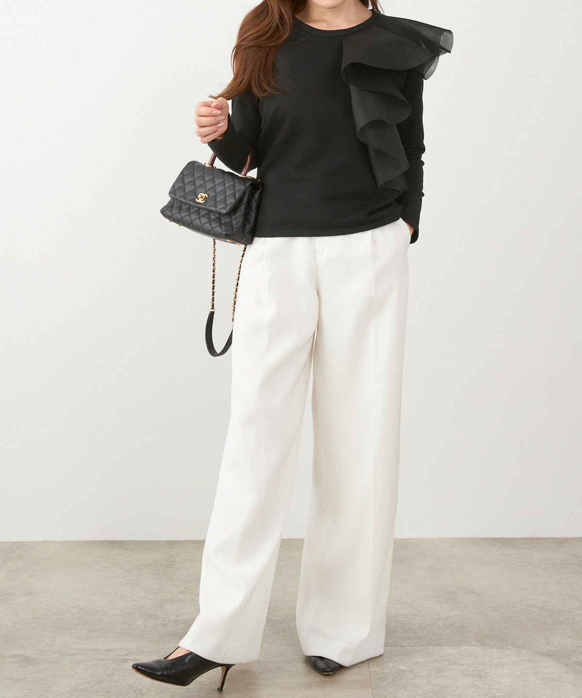 手洗い可 日本製 大人可愛い 上品 きれいめ オフィス 大人カジュアル フェミニン ジョイントスペース