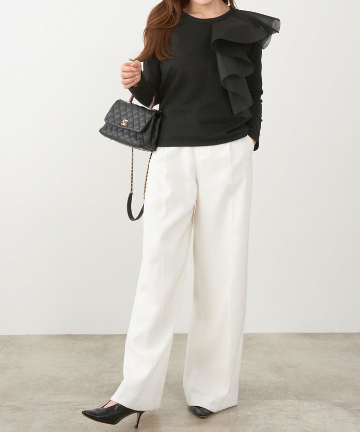 手洗い可 日本製 大人可愛い 上品 きれいめ オフィス 大人カジュアル フェミニン ジョイントスペース