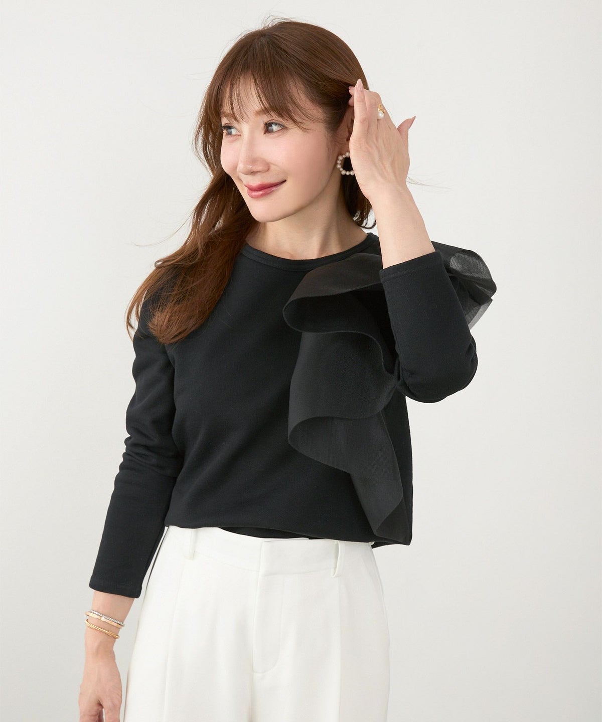 手洗い可 日本製 大人可愛い 上品 きれいめ オフィス 大人カジュアル フェミニン ジョイントスペース