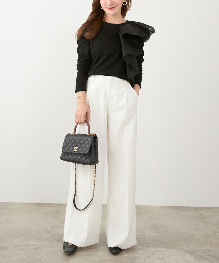 手洗い可 日本製 大人可愛い 上品 きれいめ オフィス 大人カジュアル フェミニン ジョイントスペース