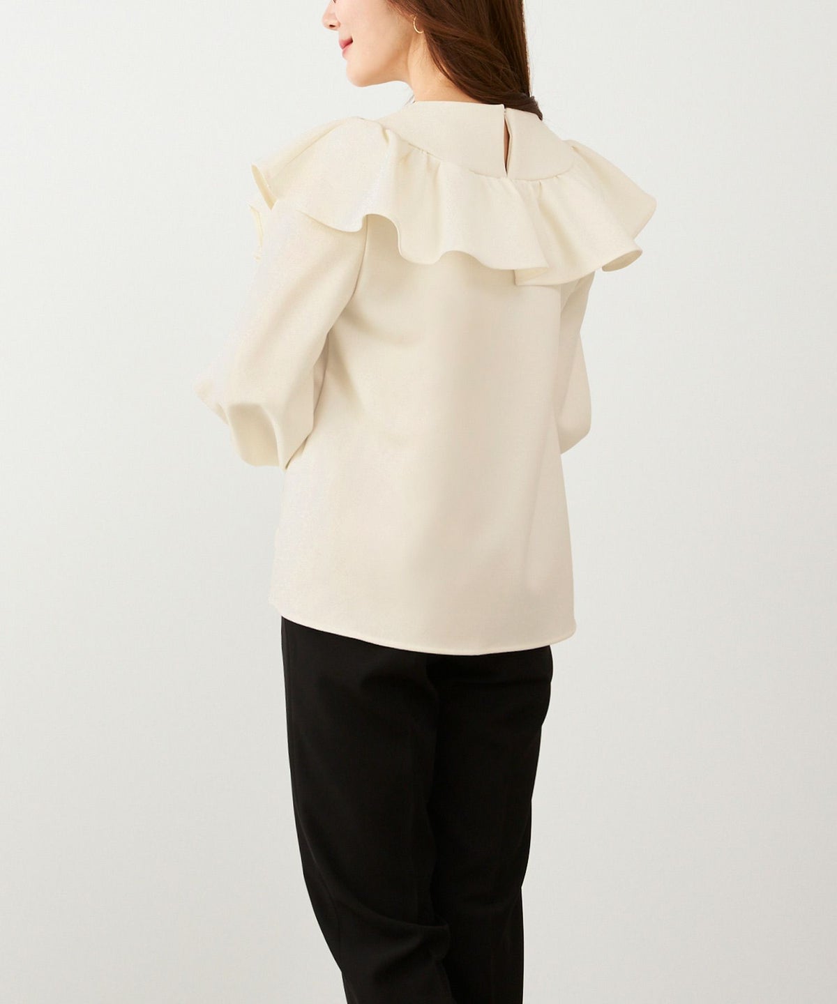 手洗い可 日本製 大人可愛い 上品 きれいめ オフィス 大人カジュアル フェミニン アンチピリング ジョイントスペース