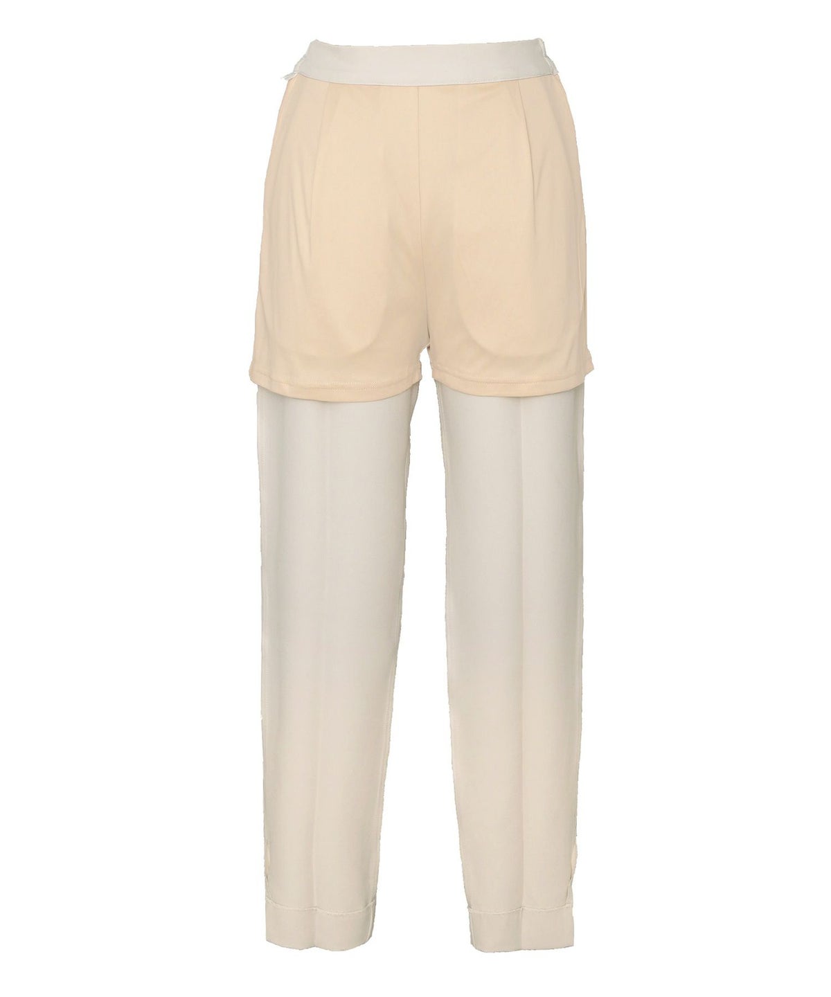 ボトムス パンツ テーパードパンツ スラックスパンツ 細見え 華奢見え 美脚 オケージョン 入卒 授業参観 パール スリット