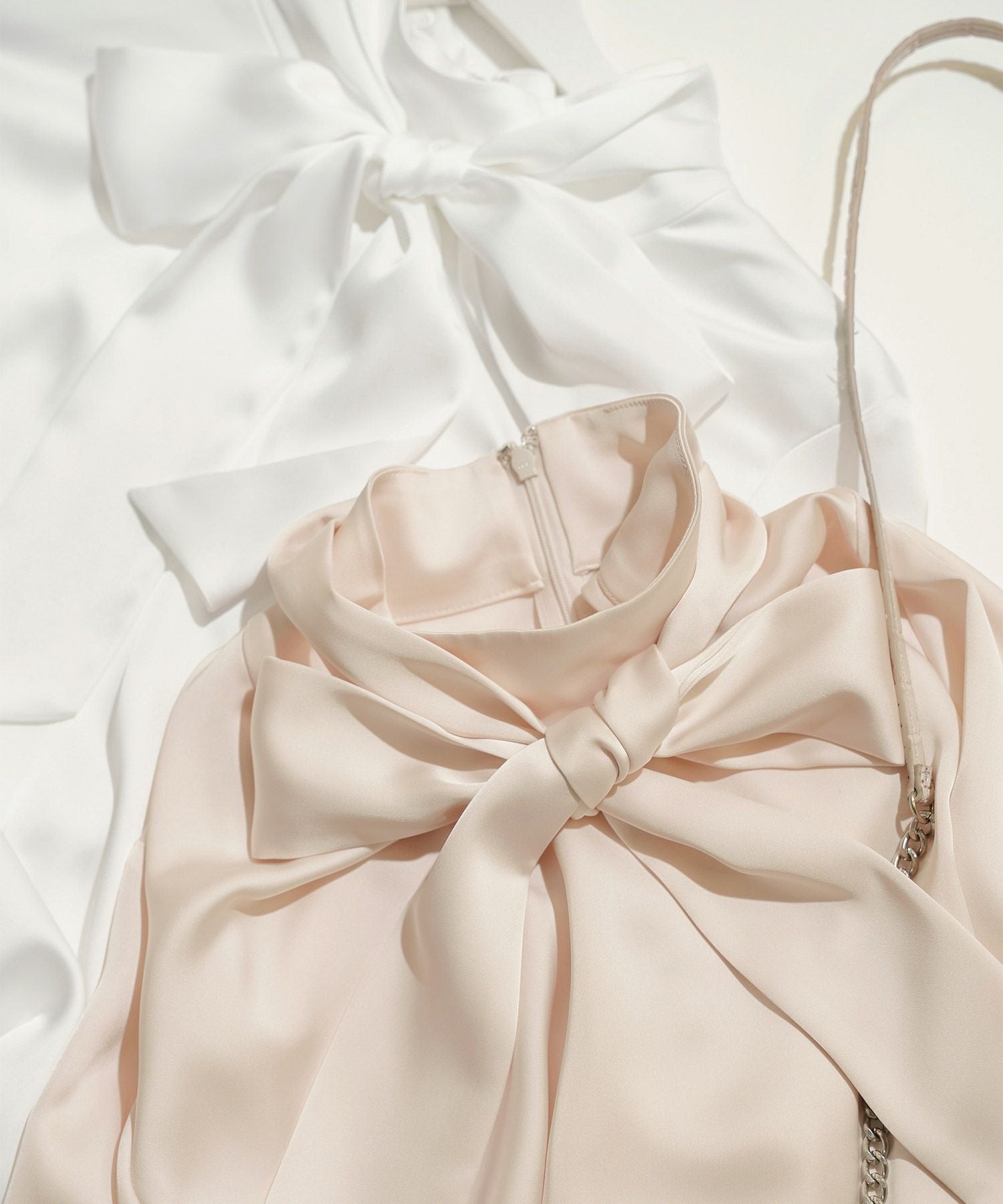 Occasion-SALE オケージョン ボウタイ サテン ブラウス Liala×PG 全2色