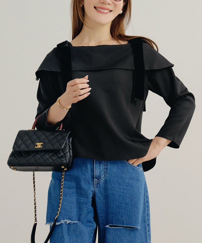 手洗い可 大人可愛い 上品 きれいめ オフィス 大人カジュアル フェミニン 白黒 ジョイントスペース