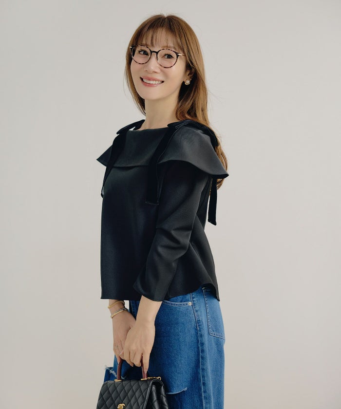 手洗い可 大人可愛い 上品 きれいめ オフィス 大人カジュアル フェミニン 白黒 ジョイントスペース